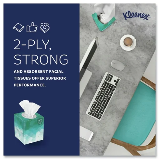 Discount Boutique 2-Ply Facial Tissue - White (95 Sheets/Box, 6 Boxes/Pack) Paper & Dispensers
