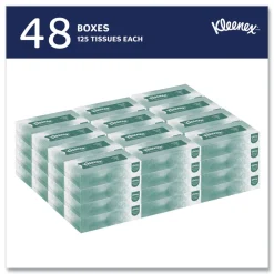Best Naturals 2-Ply Flat Box 8.3 in. x 7.8 in. Facial Tissues - White (48 Boxes/Carton, 125 Sheets/Box) Paper & Dispensers