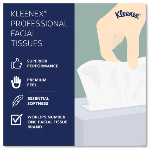Best Naturals 2-Ply Flat Box 8.3 in. x 7.8 in. Facial Tissues - White (48 Boxes/Carton, 125 Sheets/Box) Paper & Dispensers