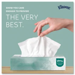 Hot 2-Ply Flat Box Naturals Facial Tissue for Business - White (125 Sheet/Box) Paper & Dispensers