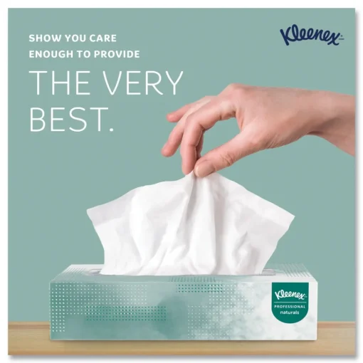Hot 2-Ply Flat Box Naturals Facial Tissue for Business - White (125 Sheet/Box) Paper & Dispensers