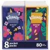 Sale 3-Ply On The Go Packs Facial Tissues - White (8/Pack) Paper & Dispensers