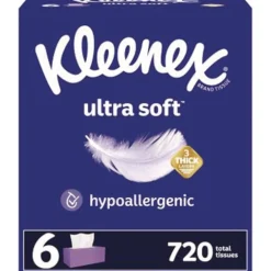 Sale 3-Ply Ultra Soft Facial Tissue - White (4 Packs/Carton) Paper & Dispensers|Cleaning & Janitorial Supplies
