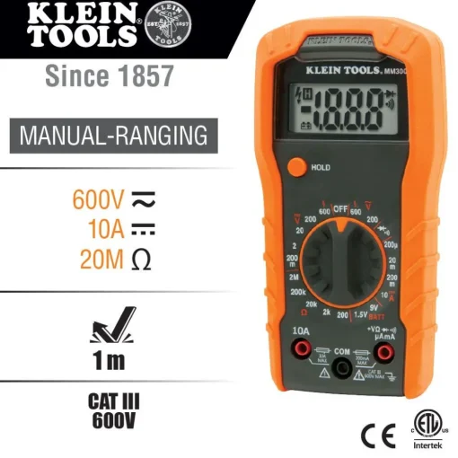Outlet Digital Multimeter, Noncontact Voltage Tester and Electrical Outlet Test Kit Electrical Testers