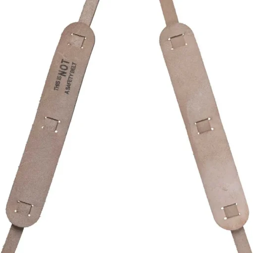 Best Soft Leather Work Belt Suspenders - One Size, Light Brown Fall Protection