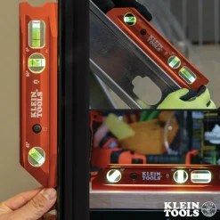 Best Water/Impact Resistant Lighted Torpedo Level with Magnet, 3 Vials and V-Groove Measuring Tools