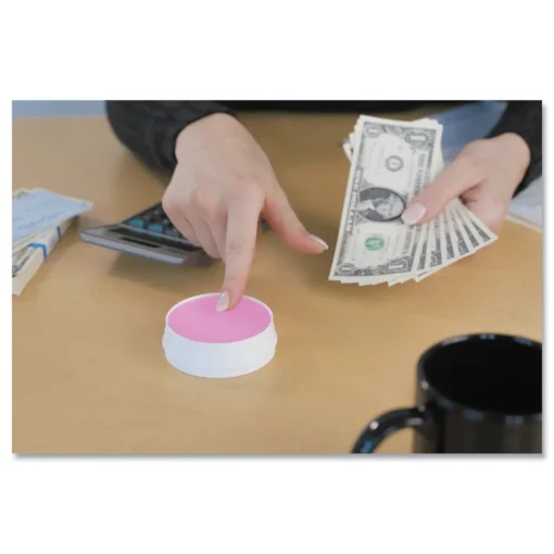 Clearance 1.75 oz. Sortkwik Fingertip Moisteners - Pink Office Furniture & Lighting