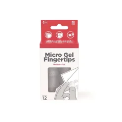 Best Size 11.5 Micro-Gel Fingertips - Medium Clear (12/Pack) Cleaning & Janitorial Supplies