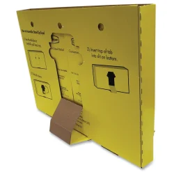 Hot Plastic Case Single-Dose Medicine Dispenser - Yellow Cleaning & Janitorial Supplies