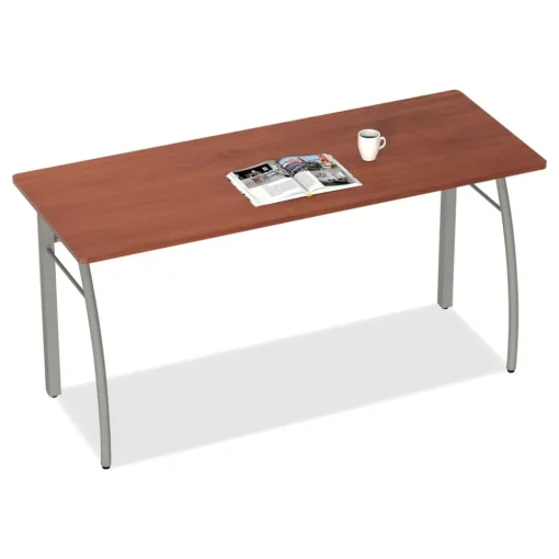 Clearance Trento Line 59.13 in. x 23.63 in. x 29.5 in. Rectangular Desk - Shaker Cherry Office Furniture & Lighting
