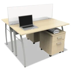 Online Trento Line 47.13 in. x 1.75 in. x 15.5 in. Polycarbonate Dividing Panel - Translucent Office Furniture & Lighting