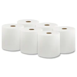Best 8 in. x 1000 ft. 1-Ply Hard Wound Roll Towel - White (1-Carton) Cleaning & Janitorial Supplies