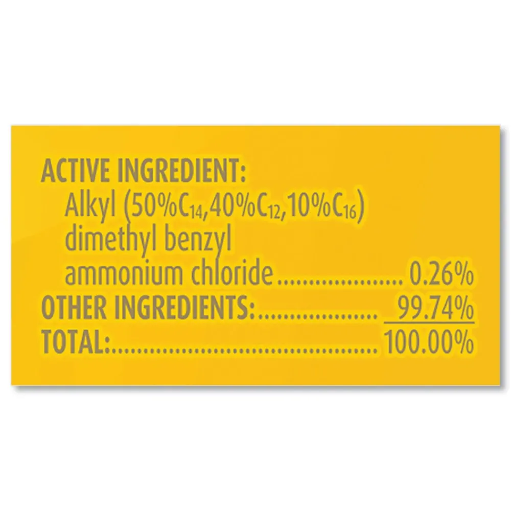 Outlet 6 in. x 8 in. 1-Ply Professional Disinfecting Wipe Bucket - Lemon and Lime Blossom White Cleaning & Janitorial Supplies