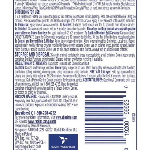 Clearance 1.5 oz Aerosol To Go Disinfectant Spray - Crisp Linen Scent (12/Carton) Cleaning & Janitorial Supplies
