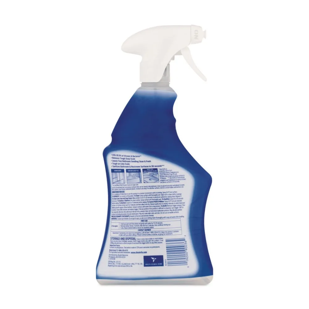 Sale Power 22 oz. Trigger Spray Bottle Liquid Disinfectant Bathroom Foamer - Unscented (6/Carton) Cleaning & Janitorial Supplies