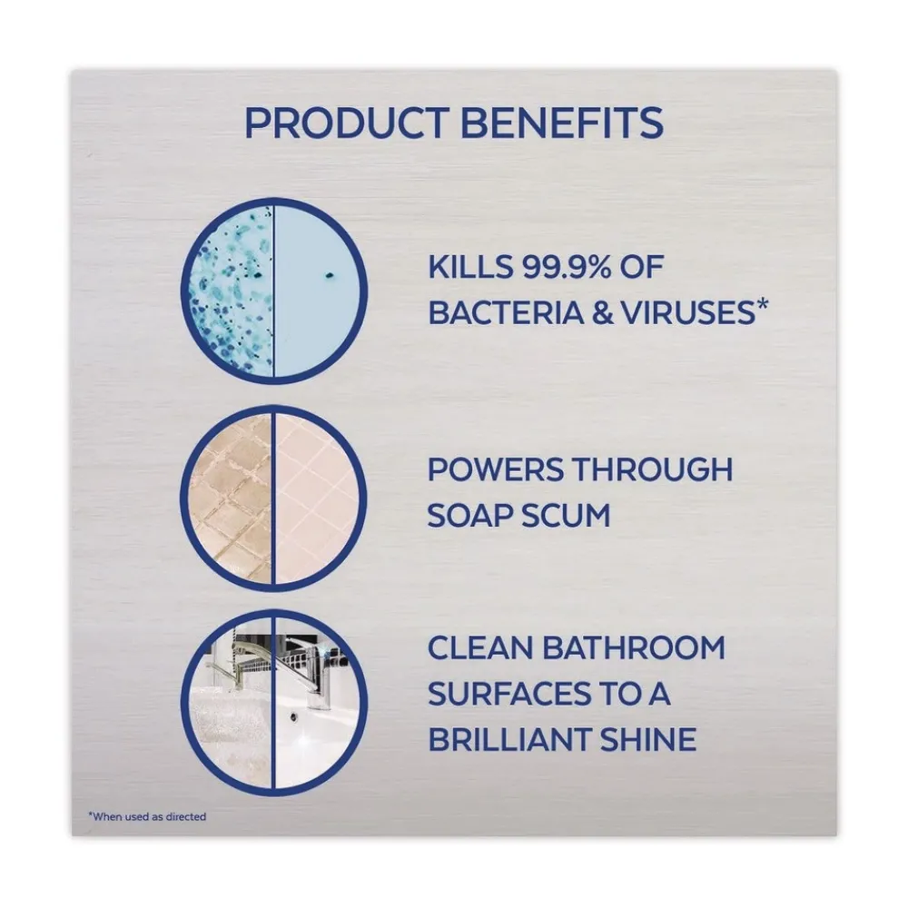 Sale Power 22 oz. Trigger Spray Bottle Liquid Disinfectant Bathroom Foamer - Unscented (6/Carton) Cleaning & Janitorial Supplies