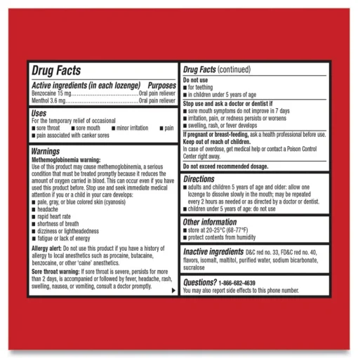 Online Extra Strength Sore Throat Lozenge - Cherry (384/Carton) Food And Snacks