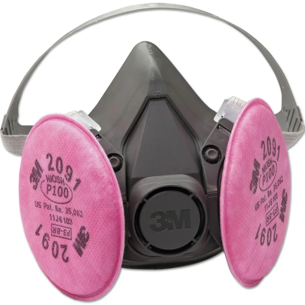 New 6391 6000 Series Reusable Half Facepiece Respirator - Large Masks