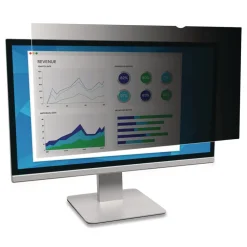 Best 16:9 Aspect Ratio Frameless Blackout Privacy Filter for 24 in. Widescreen Flat Panel Monitor Office Accessories