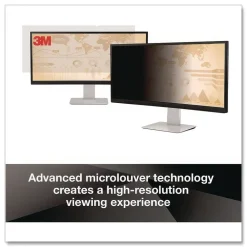 Best 16:9 Aspect Ratio Frameless Blackout Privacy Filter for 24 in. Widescreen Flat Panel Monitor Office Accessories