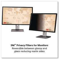 Best 16:9 Aspect Ratio Frameless Blackout Privacy Filter for 24 in. Widescreen Flat Panel Monitor Office Accessories