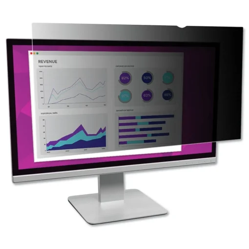 Best 16:9 Aspect Ratio High Clarity Privacy Filter for 21.5 in. Widescreen Flat Panel Monitor Office Accessories