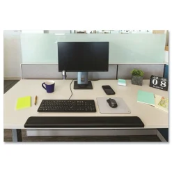 30.13 in. x 3.25 in. Gel Wrist Rest for Standing Desks - Black Mouse Pads & Wrist Support