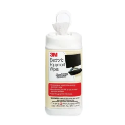 Online 5.5 in. x 6.75 in. 1-Ply Electronic Equipment Cleaning Wipes - Unscented, White Skin Care & Personal Hygiene