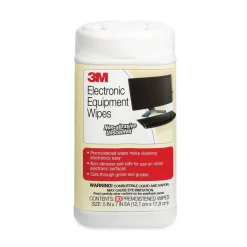 Online 5.5 in. x 6.75 in. 1-Ply Electronic Equipment Cleaning Wipes - Unscented, White Skin Care & Personal Hygiene