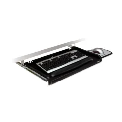 23 in. x 14 in. Under Desk Keyboard Drawer - Black Desk Accessories & Office Organizers
