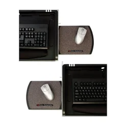 23 in. x 14 in. Under Desk Keyboard Drawer - Black Desk Accessories & Office Organizers