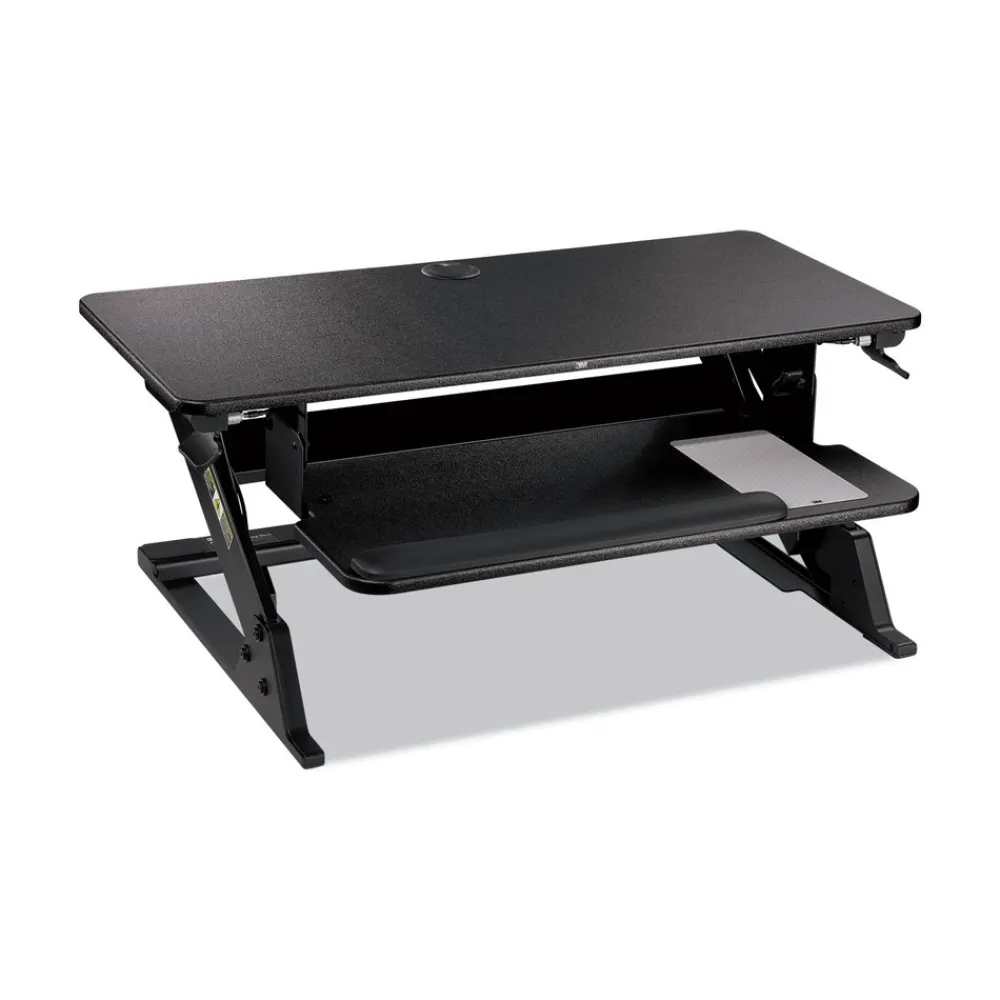 Discount 35.4 in. x 22.2 in. x 6.2 in. to 20 in. Precision Standing Desk - Black Office Furniture & Lighting