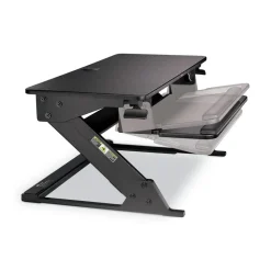 Discount 35.4 in. x 22.2 in. x 6.2 in. to 20 in. Precision Standing Desk - Black Office Furniture & Lighting