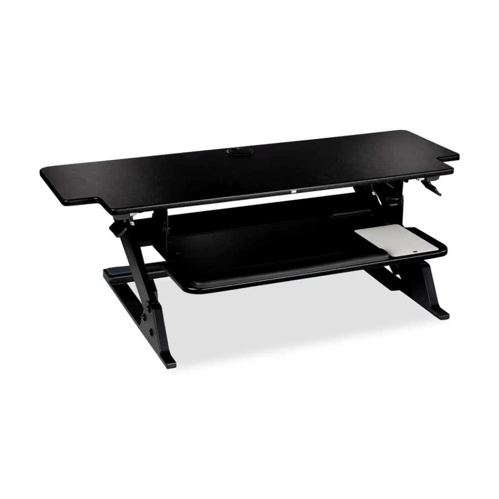 Hot 42 in. x 23.2 in. x 6.2 in. to 20 in. Precision Standing Desk - Black Office Furniture & Lighting