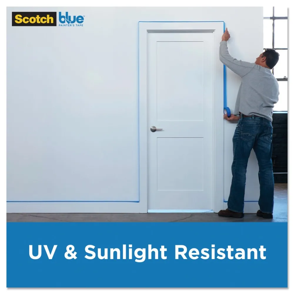 Hot 2 in. x 60 yds 3 in. Core Original Multi-Surface Painter's Tape - Blue (1-Roll) Mailing, Packing & Shipping