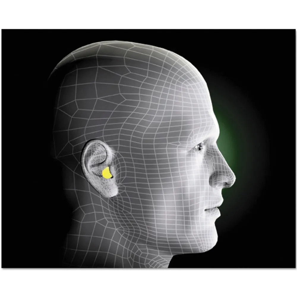 E A Rsoft Blasts Uncorded Foam Earplugs - Yellow Neon/Red Flame (200/Box) Ear Protection