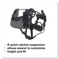 Online SecureFit X5000 Series 6-Point Pressure Diffusion Ratchet Suspension Safety Helmet - White Protective Head Gear