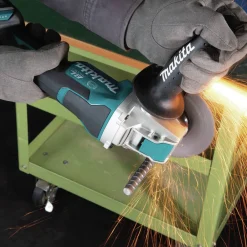 New 18V LXT Brushless Lithium-Ion 4-1/2 in. / 5 in. Cordless Paddle Switch X-LOCK Angle Grinder with AFT (Tool Only) Angle Grinders