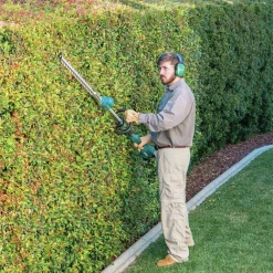 Discount 18V LXT Brushless Lithium-Ion 24 in. Cordless Pole Hedge Trimmer Kit (5 Ah) Hedge Trimmers
