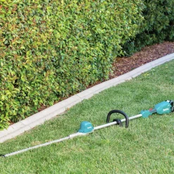 Discount 18V LXT Brushless Lithium-Ion 24 in. Cordless Pole Hedge Trimmer Kit (5 Ah) Hedge Trimmers