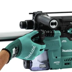 Clearance 40V max XGT 1‑3/16 in. SDS‑Plus Cordless Rotary Hammer Kit with Dust Extractor and 4‑1/2 in. / 5 in. Angle Grinder with Electric Brake Virtual Bundle Angle Grinders