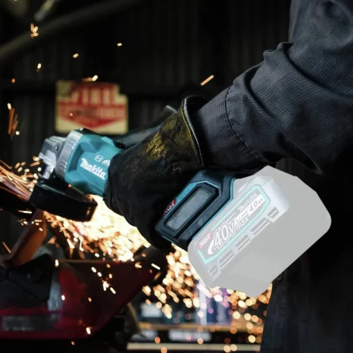 Clearance 40V max XGT 1‑3/16 in. SDS‑Plus Cordless Rotary Hammer Kit with Dust Extractor and 4‑1/2 in. / 5 in. Angle Grinder with Electric Brake Virtual Bundle Angle Grinders