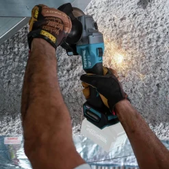 Clearance 40V max XGT 1‑3/16 in. SDS‑Plus Cordless Rotary Hammer Kit with Dust Extractor and 4‑1/2 in. / 5 in. Angle Grinder with Electric Brake Virtual Bundle Angle Grinders