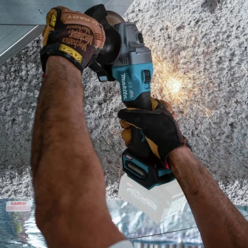 Clearance 40V max XGT 1‑3/16 in. SDS‑Plus Cordless Rotary Hammer Kit with Dust Extractor and 4‑1/2 in. / 5 in. Angle Grinder with Electric Brake Virtual Bundle Angle Grinders