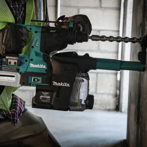 Clearance 40V max XGT AWS Capable Brushless Lithium-Ion 1-1/8 in. Cordless AVT Rotary Hammer with Dust Extractor, accepts SDS-MAX, AFT bits (Tool Only) Concrete Tools|Demo And Breaker Hammers