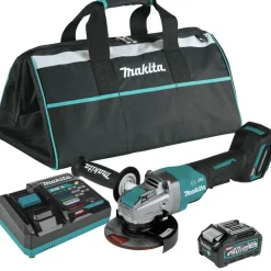 New 40V MAX XGT Brushless Lithium-Ion Cordless 5 in. X-LOCK Paddle Switch Angle Grinder Kit with Electric Brake (4 Ah) Angle Grinders