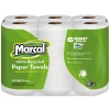 Hot 6181 2 Ply 5-1/2 in. x 11 in. 100% Premium Recycled Kitchen Roll Towels (24/Carton) Paper & Dispensers