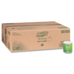 Discount 2 Ply 100% Recycled Septic Safe Bath Tissues - White (48/Carton) Paper & Dispensers