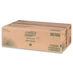 Discount 2 Ply 100% Recycled Septic Safe Bath Tissues - White (48/Carton) Paper & Dispensers