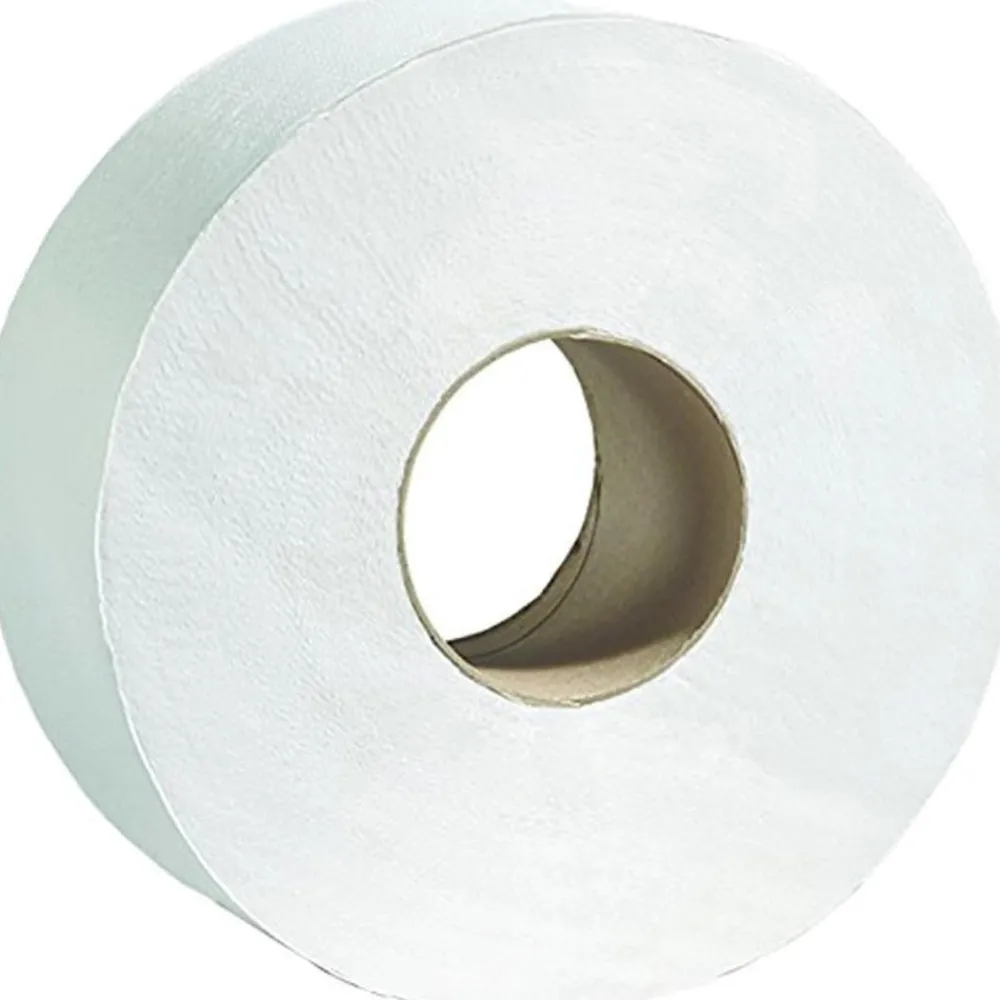 New 2 Ply 3.3 in. x 1000 ft. Septic Safe 100% Recycled Bathroom Tissues - White (12/Carton) Paper & Dispensers